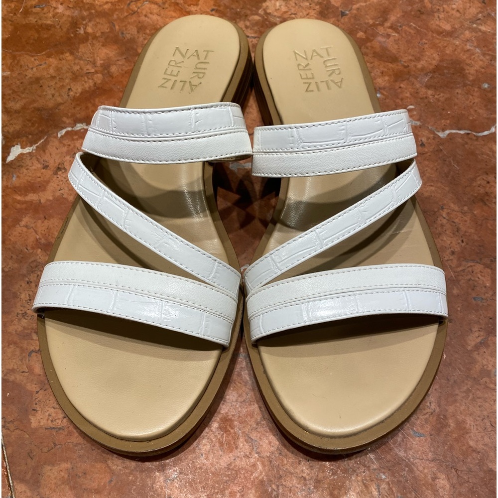 White Naturalizer flats